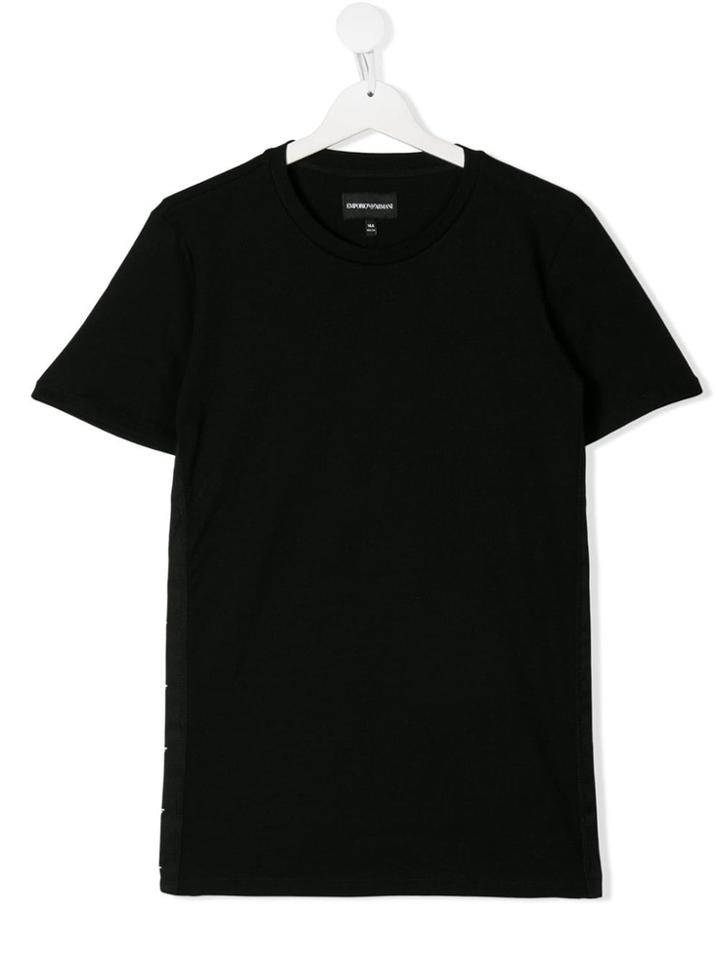 Emporio Armani Kids Teen Short-sleeve T-shirt - Black