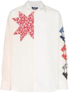 Calvin Klein 205w39nyc Triangle Embroidered Cotton Shirt - White