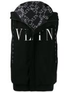 Valentino Vltn Print Gilet - Black