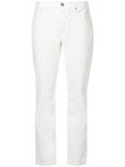 Red Card Slim-fit Trousers - White