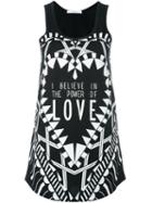 Givenchy I Believe In The Power Of Love Vest Top, Women's, Size: Medium, Black, Cotton