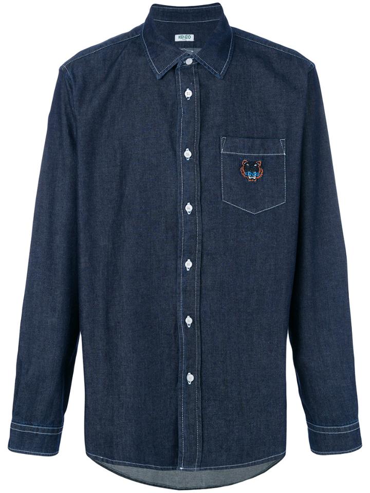 Kenzo Tiger Crest Shirt - Blue