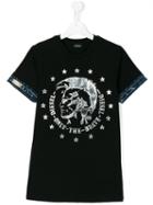 Diesel Kids - Tait T-shirt - Kids - Cotton - 14 Yrs, Black