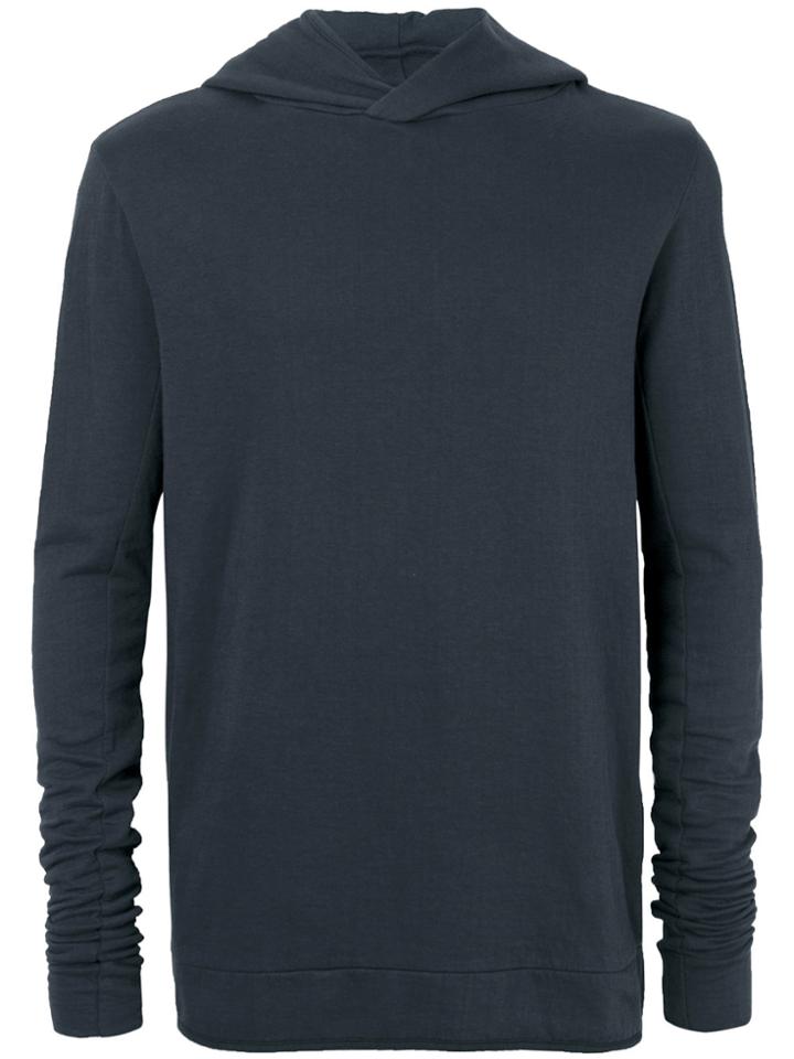 Thom Krom Slim-fit Hoodie - Blue