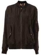 Faith Connexion Leo Print Reversible Bomber Jacket, Women's, Size: S, Black, Silk