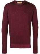 Entre Amis Round Neck Sweater - Red