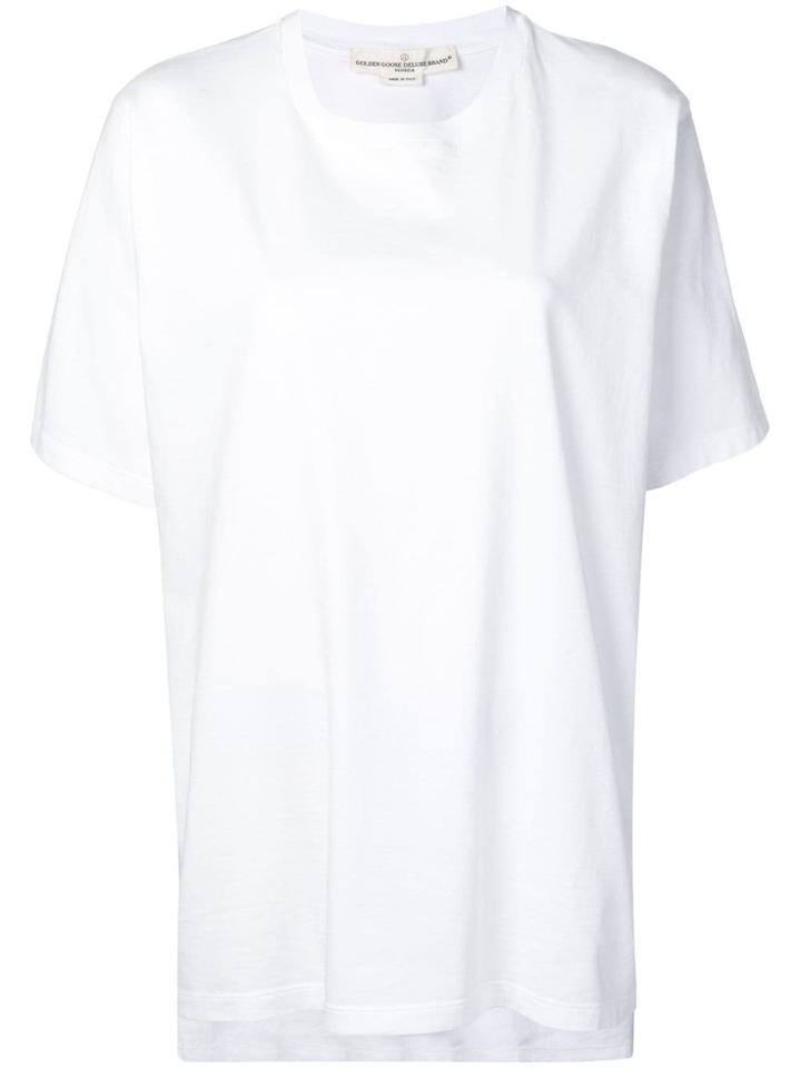 Golden Goose Deluxe Brand Oversized Logo T-shirt - White