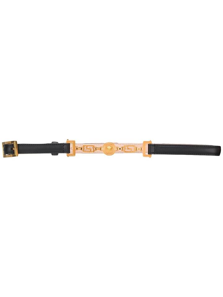 Versace Medusa Head Slim Belt - Black