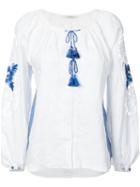 Vita Kin - Embroidered Shirt - Women - Linen/flax - S, White, Linen/flax
