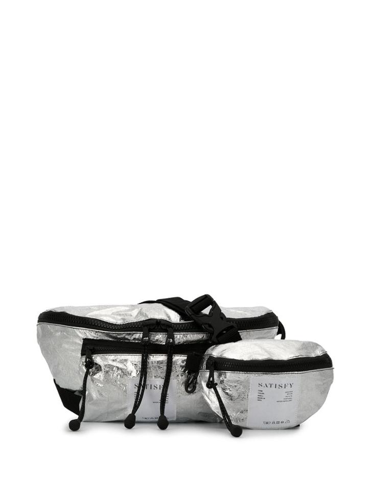 Satisfy Metallic Belt Bag - Silver