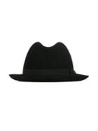 Borsalino Trilby Hat, Men's, Size: 58, Black, Wool Felt