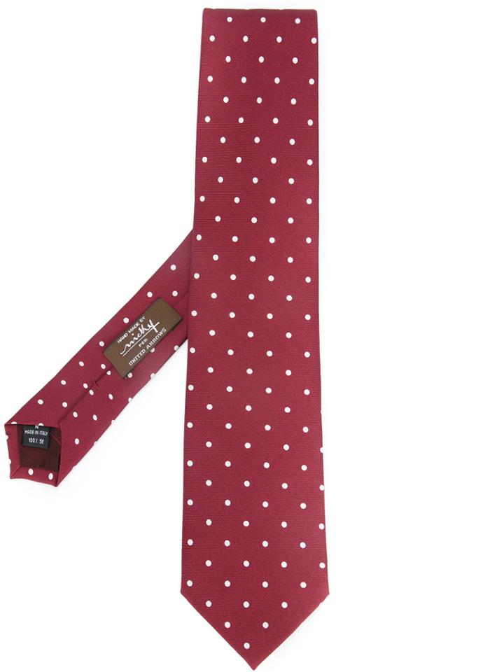 Nicky Polka Dot Tie - Red