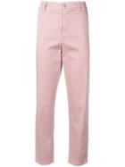Dondup Straight Cropped Trousers - Pink