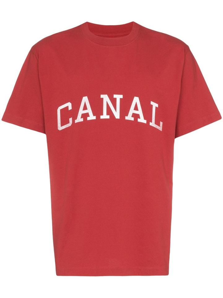 424 Canal Print T-shirt - Red