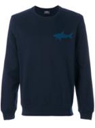 Paul & Shark Logo Print Sweatshirt - Blue