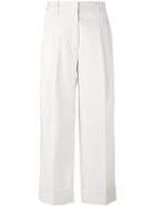3.1 Phillip Lim Cropped Straight Trousers - White