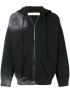 Damir Doma Back Print Zipped Hoodie - Black