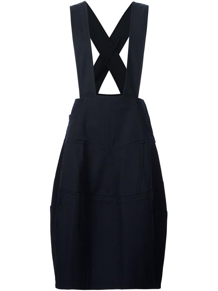 Comme Des Garçons Suspenders Structured Skirt