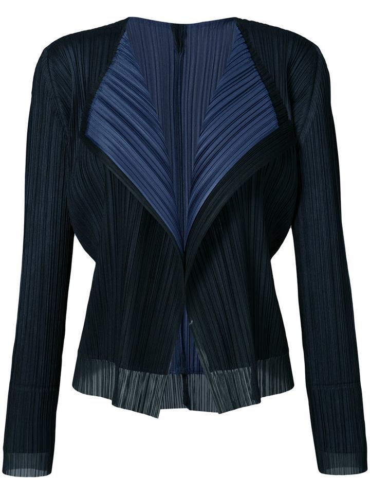 Flutter Tulle Cardigan - Women - Polyester - 3, Black, Polyester, Pleats Please By Issey Miyake