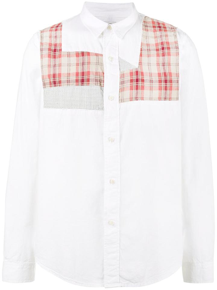 Visvim - 'grainger' Patchwork Shirt - Men - Cotton/linen/flax - 4, White, Cotton/linen/flax