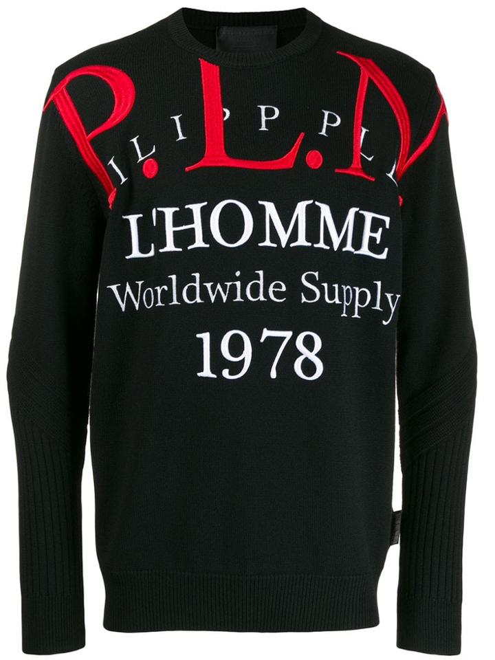 Philipp Plein Polo-style Jumper - Black