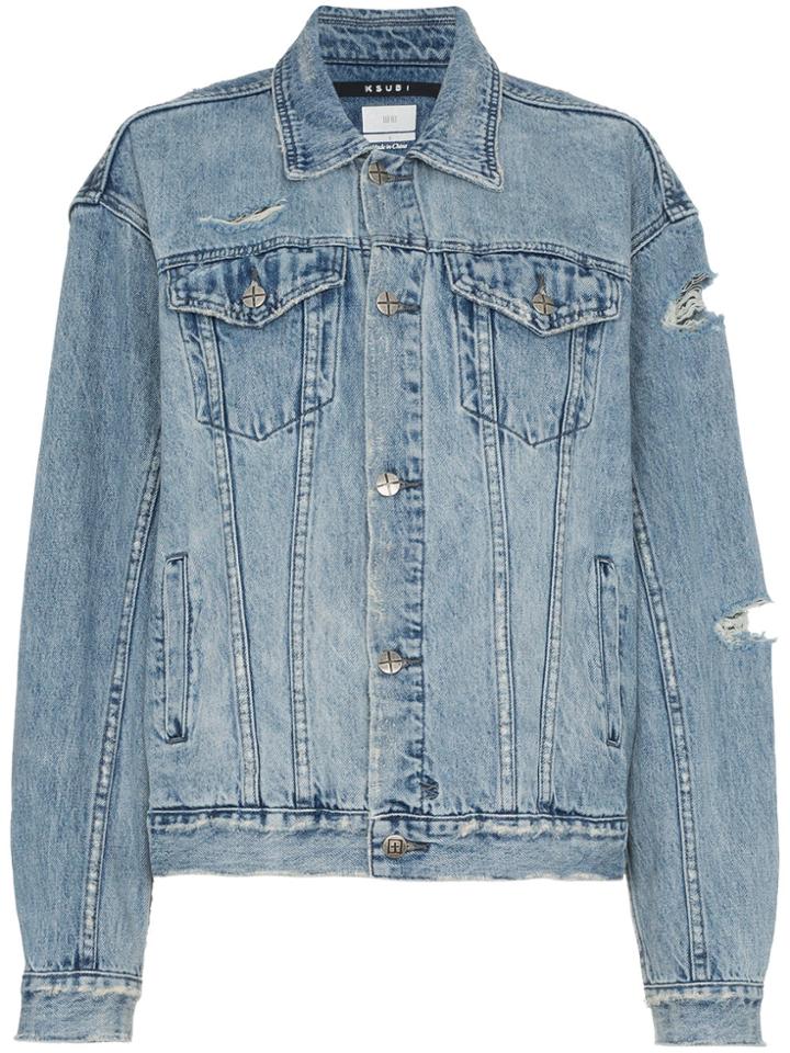 Ksubi Blade Runner Oversized Denim Jacket - Blue