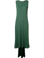 Emannuelle Junqueira Crew Neck Asymmetric Hem Gown