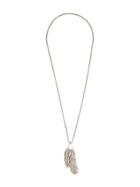 Holzpuppe Hand Made Feather Necklace - Metallic