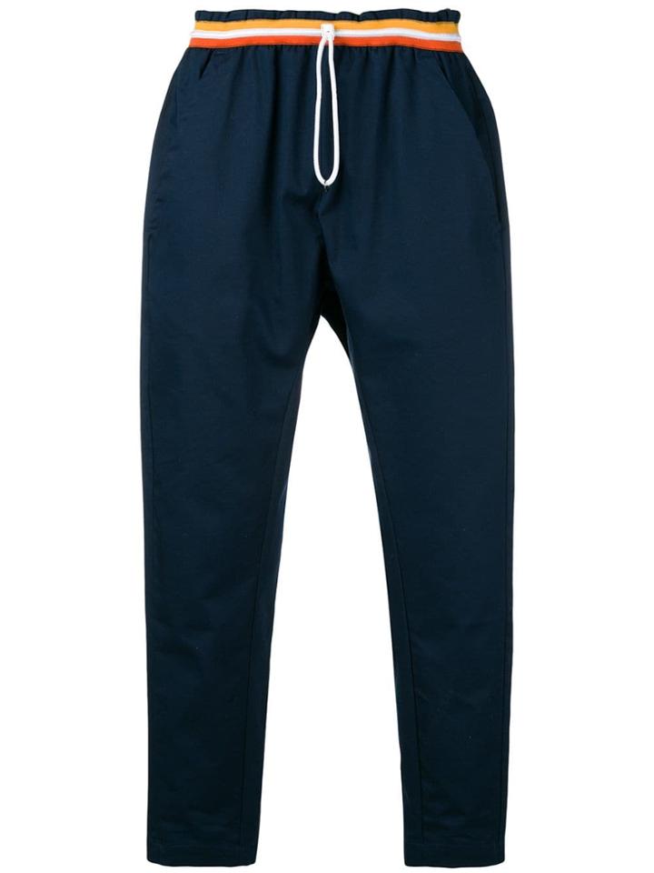 Corelate Drawstring Track Trousers - Blue