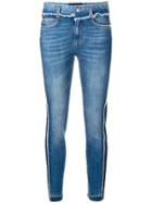 Ermanno Scervino Cropped Two-tone Jeans - Blue