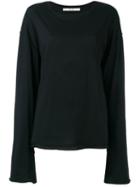 Damir Doma - Tay Longsleeved T-shirt - Women - Cotton - M, Black, Cotton