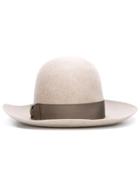 Borsalino Bow Detail Hat - Nude & Neutrals