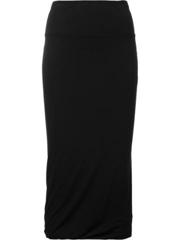 Urban Zen Midi Skirt, Women's, Size: Medium, Black, Viscose