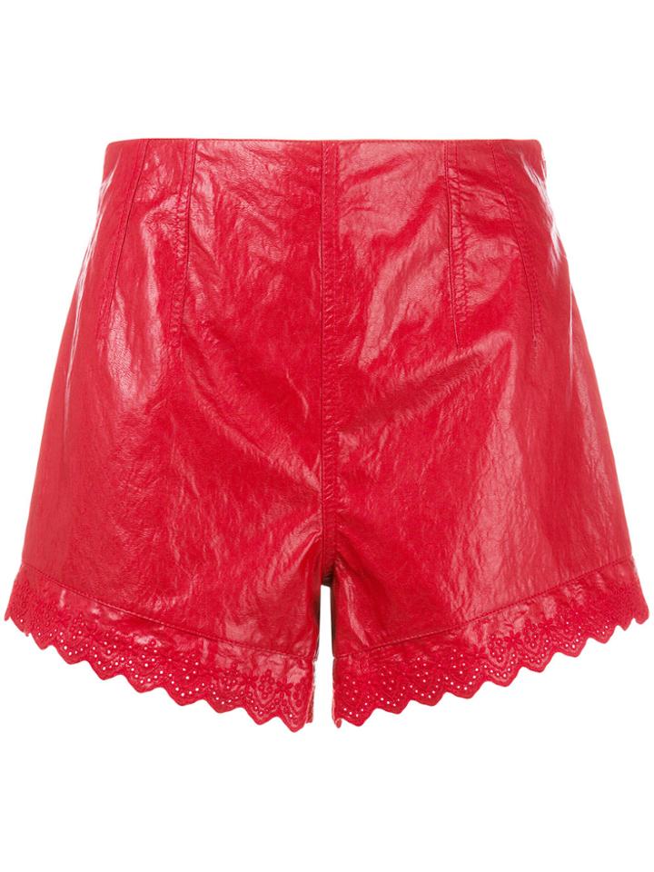 Philosophy Di Lorenzo Serafini Scalloped Hem Shorts - Red