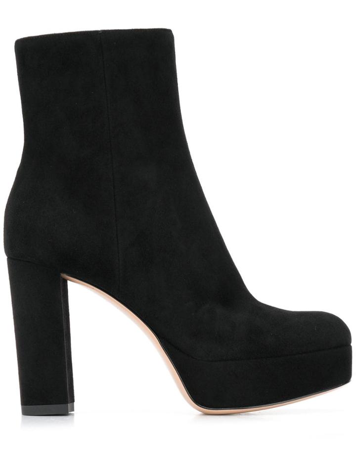 Gianvito Rossi Chunky Heel Boots - Black