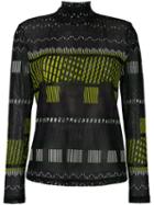 Issey Miyake Printed Sweatshirt, Women's, Size: 3, Black, Polyester