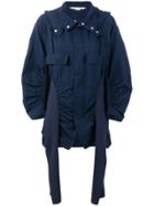 Stella Mccartney Ruched Parka Jacket - Blue