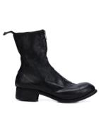 Guidi Front Zipped Boots - Black