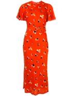 Rebecca Vallance Abstract Floral-print Dress - Red