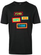 Fendi Patch Embroidered T-shirt - Black