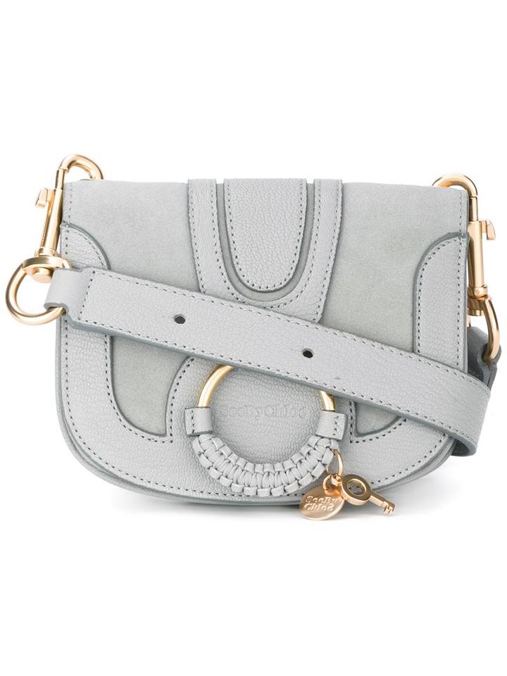 See By Chloé Hana Crossbody Bag, Women's, Grey, Goat Skin/leather/cotton