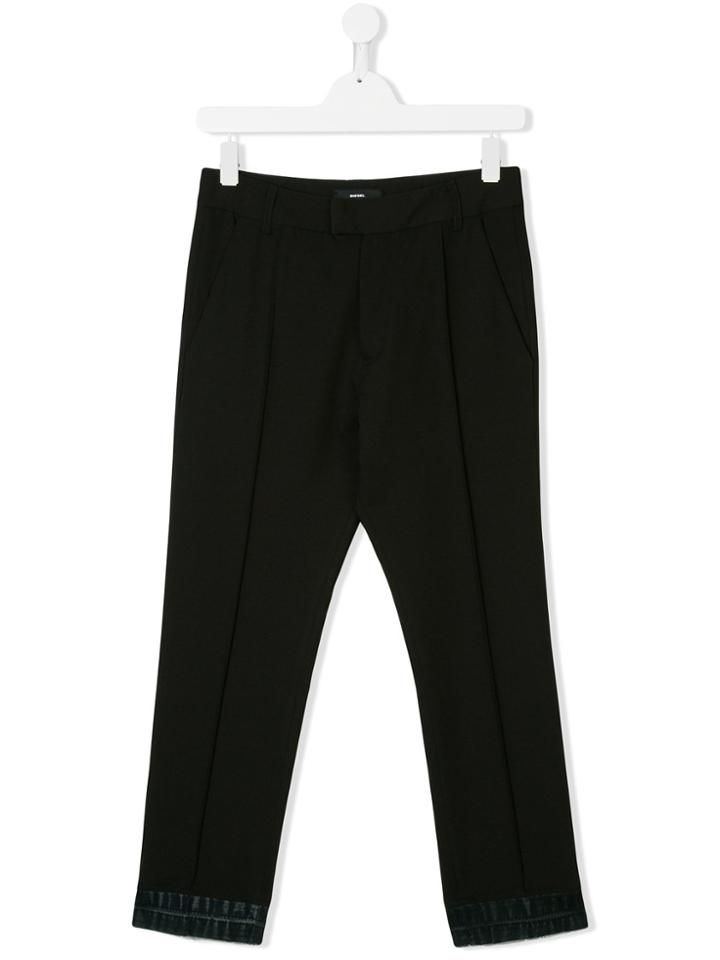 Diesel Kids Pleated Trousers - Black