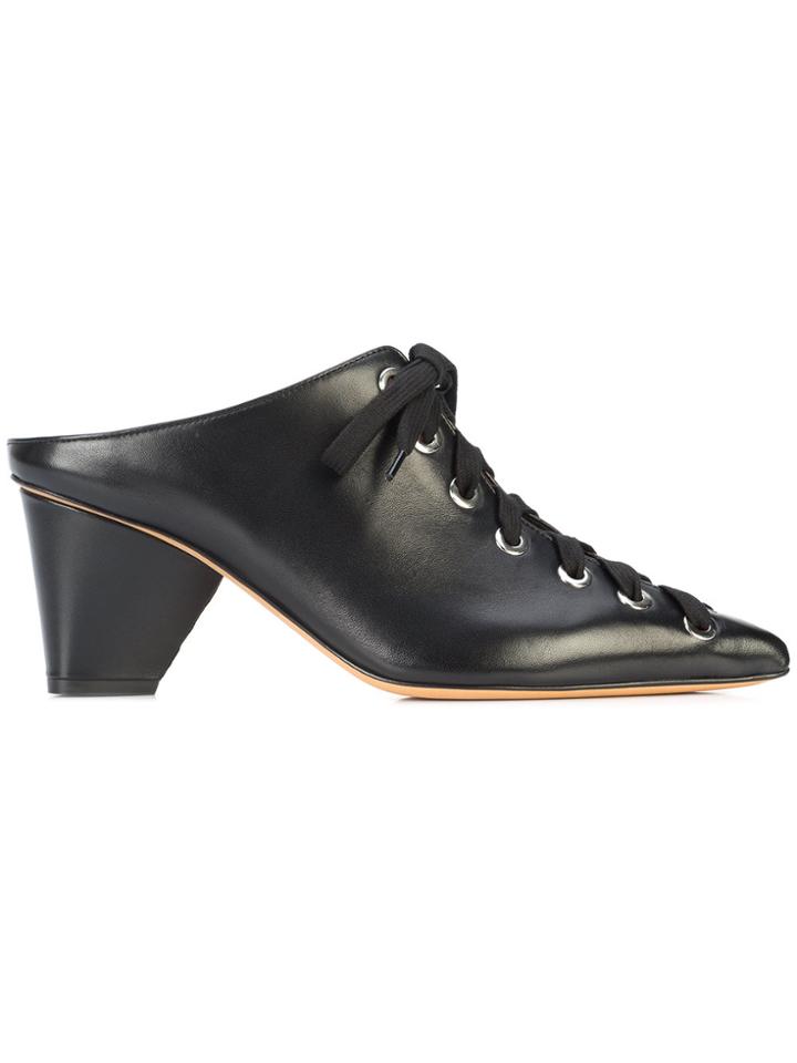 Derek Lam Nova Lace-up Slide - Black
