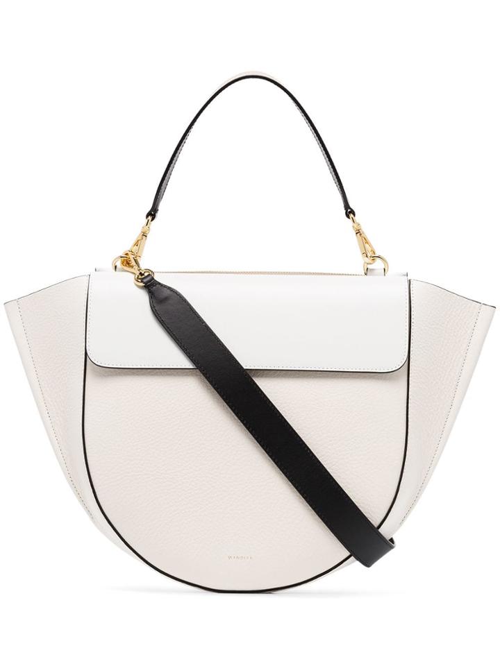 Wandler Cream Hortensia Big Leather Shoulder Bag - Neutrals