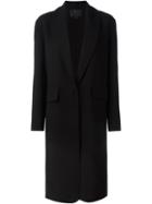 Alexander Wang Shawl Collar Coat, Women's, Size: 4, Black, Polyester/spandex/elastane/viscose/virgin Wool