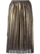 Isabel Marant Étoile 'madlen' Lamé Skirt, Women's, Size: Large, Grey, Polyester