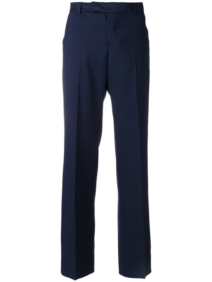 Maison Kitsuné Straight Trousers - Blue