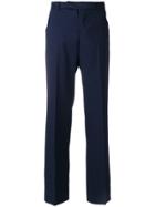 Maison Kitsuné Straight Trousers - Blue
