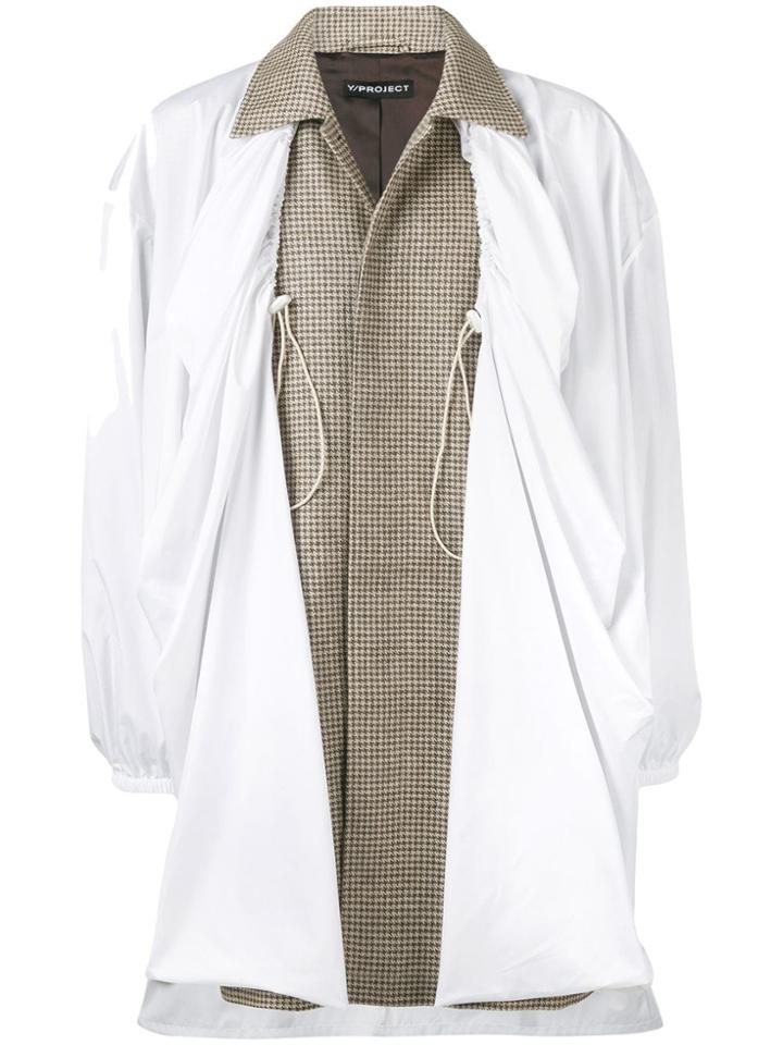 Y / Project Oversized Layered Coat - Neutrals