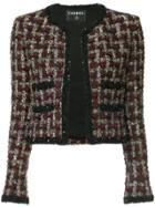 Chanel Vintage Boucle Sequinned Jacket - Multicolour